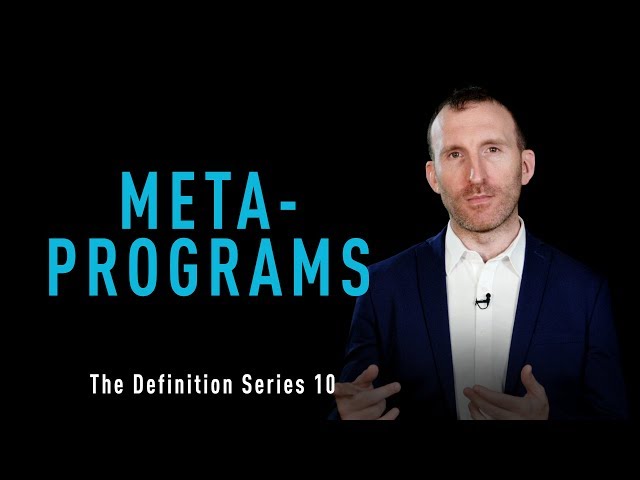 No 10: Meta-Programs - The Definition Series by Owen Fitzpatrick