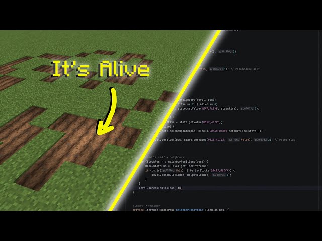 I Injected Life into Minecraft's Source Code