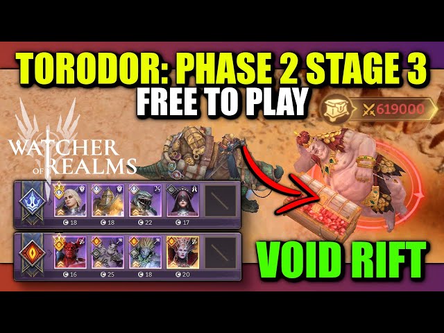 F2P Void Rift Torodor - Phase 2 Stage 3 | Watcher of Realms
