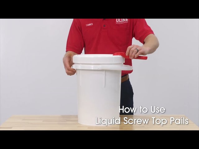 How to Use Liquid Screw Top Pails