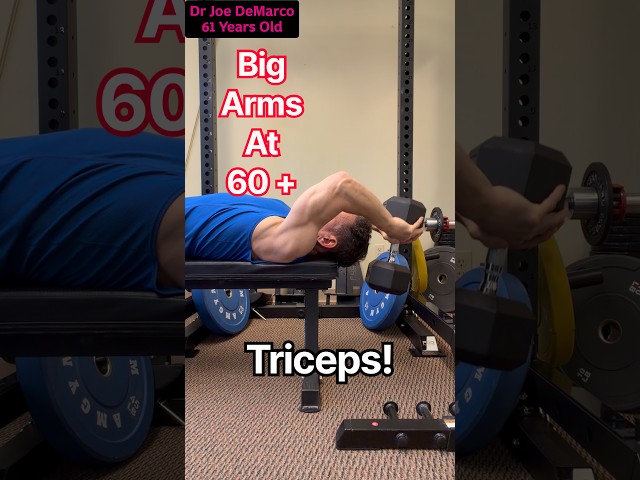 Building Bigger Triceps After 60 #fitness #shorts #aging