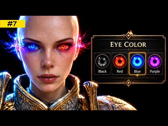 7- Change Eye Color with TEXTURE MASK in Unity! (Shader Graph & C#) | Character Creator