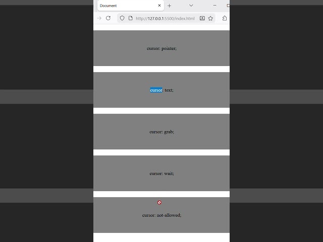 Mouse Pointer!  #coding #frontendcourse #webdevelopment #staticwebsitedesign
