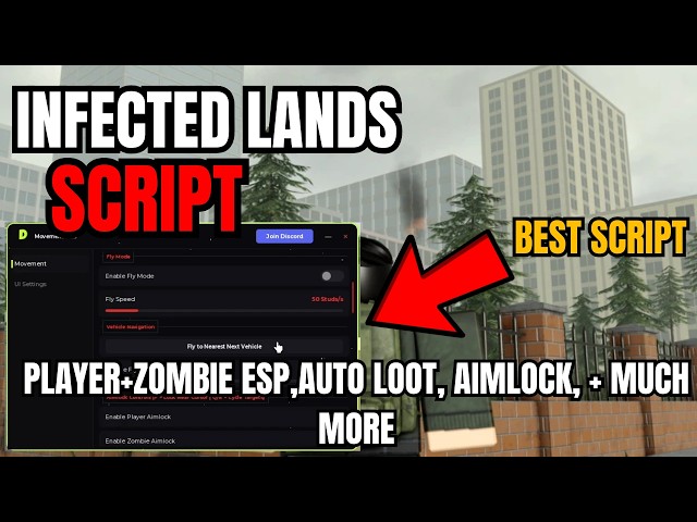 [ NEW ] Roblox Infected Lands Script | Auto Loot, ESP + Aimlock, Auto Kill, View Inventory, + More