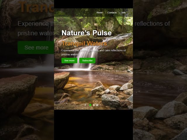 Nature Slider Using HTML, CSS & JavaScript #WebDevelopment #NatureSlider #HTMLCSSJavaScript  #coding