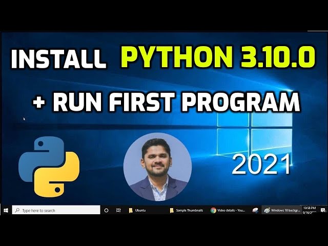 How to install Python 3.10.0 on Windows 10