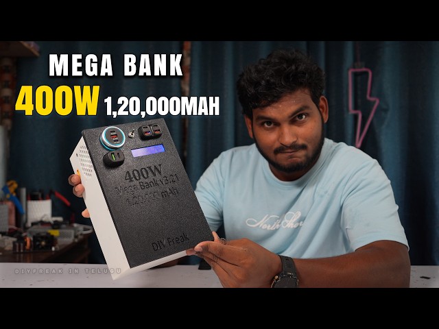 DIY 1,20,000mAh Power Station | 400W Laptop & Phone Charger