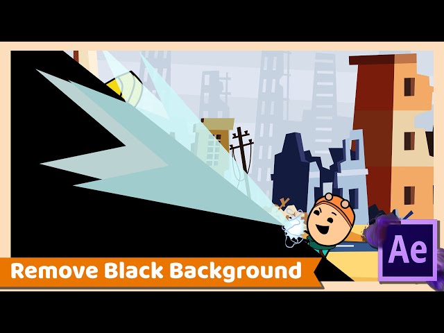 After Effects Tutorial : How to Remove Black Background from Video or Footage