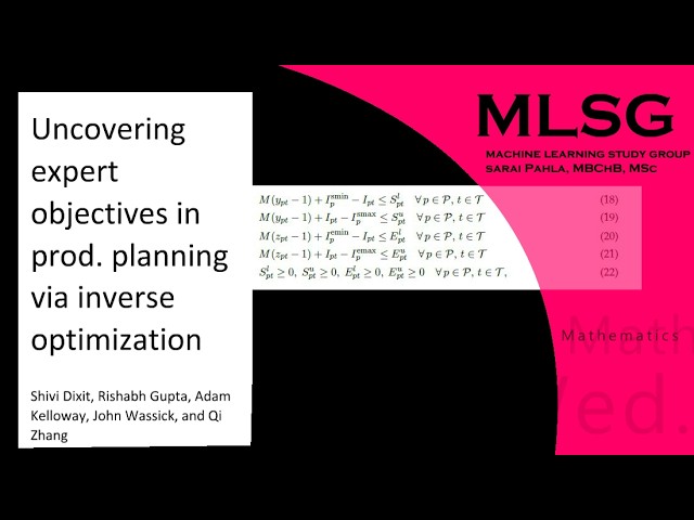Uncovering expert objectives in prod. planning via inverse optimization