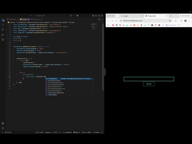 Coding a Progress Bar with JavaScript