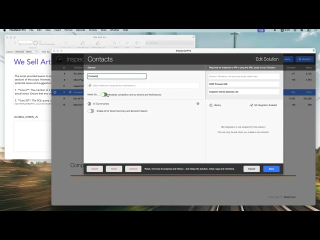 Vince Menanno – Inspector 10 for FileMaker