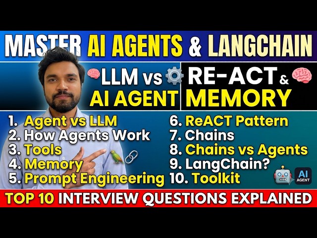 Master AI Agents & LangChain: Top 10 Interview Questions Explained