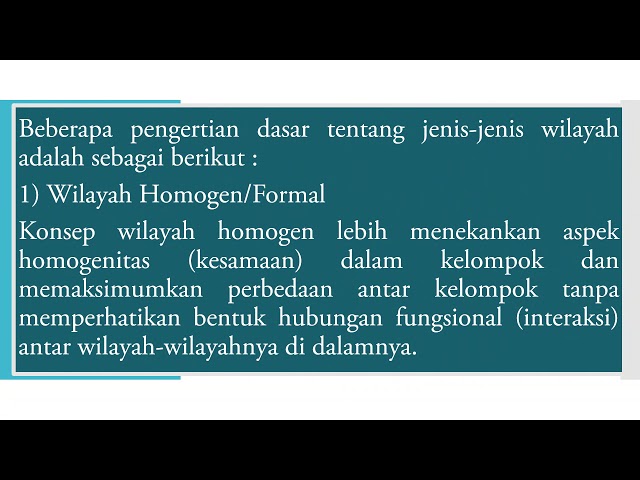 KLASIFIKASI WILAYAH Materi Pelajaran Geografi Kelas XII SMAN 2 Pacitan