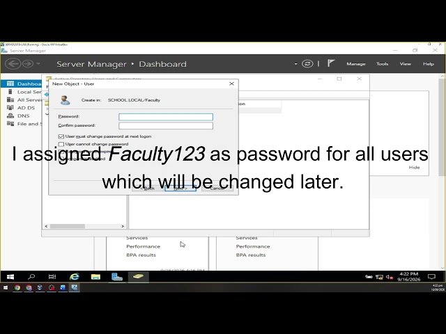 Managing Organizational Units, Users and Groups in Active Directory