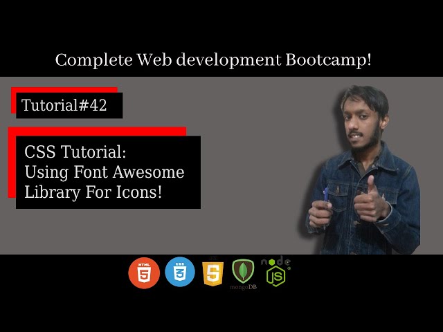 CSS Tutorial - Using Font Awesome Icons With CSS | Complete Web Development Tutorial For Beginners