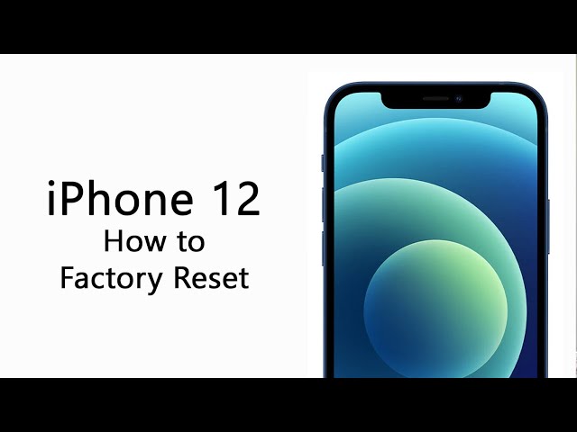 iPhone 12 How to Reset Back to Factory Settings | Erase Data | iPhone 12 Factory Reset