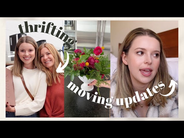 VLOG: Where I am Moving To, Thrifting + Antiquing for the Apartment, and Unboxing Furniture