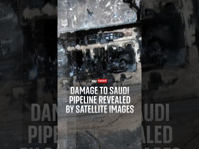 Damage to Saudi pipeline revealed by satellite images