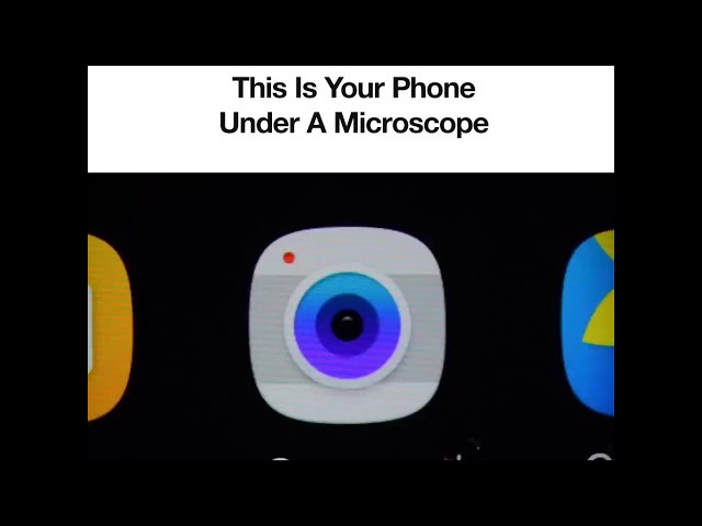Cellphone Under A Microscope