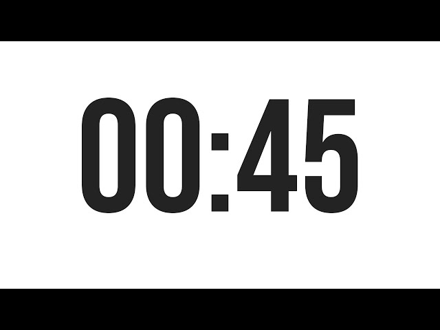 45 SECONDS TIMER