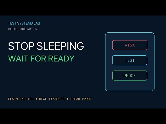 Selenium Waits Explained — Remove Flaky time.sleep Calls