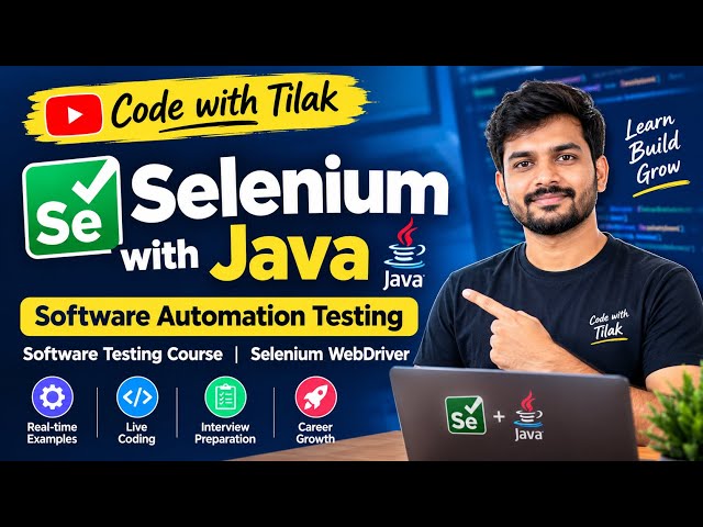 Selenium with Java | Software Automation Testing | Software Testing Course | Selenium WebDriver