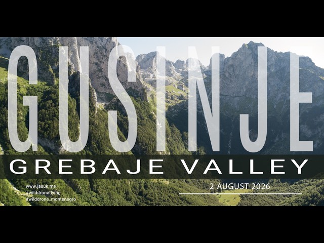 Grebaje Valley – The Wild Heart of Montenegro 🇲🇪 | DJI Mini 4K