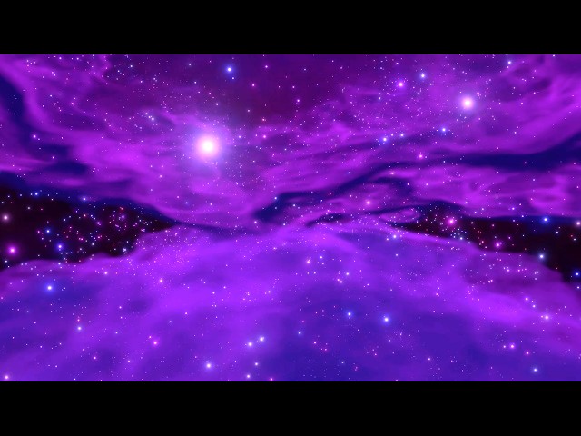 Cosmic Mystery: ⭐️ 4K Deep Purple Space Background | Ambient Loop for Focus & Relaxation