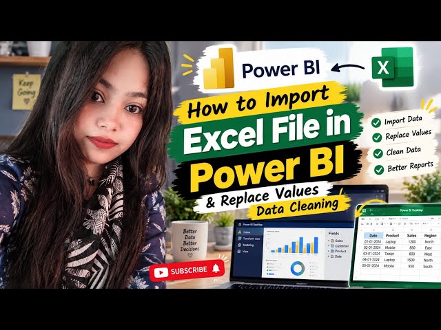 How to Import Excel File in Power BI & Replace Values | Data Cleaning
