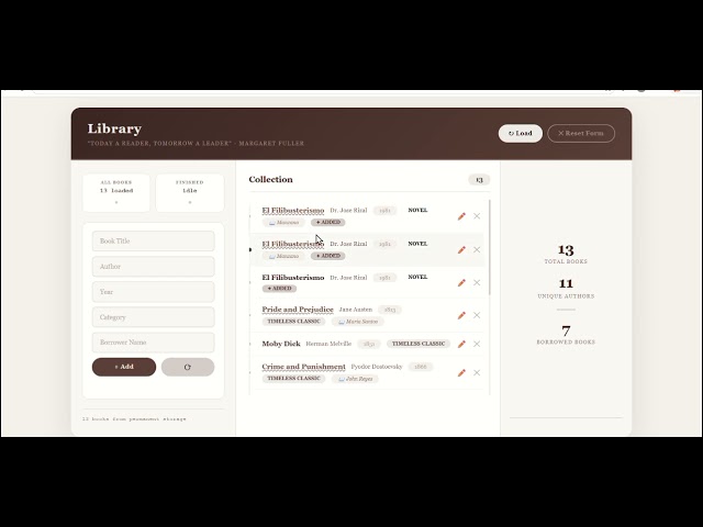 CRUD Operation - Library Management System 