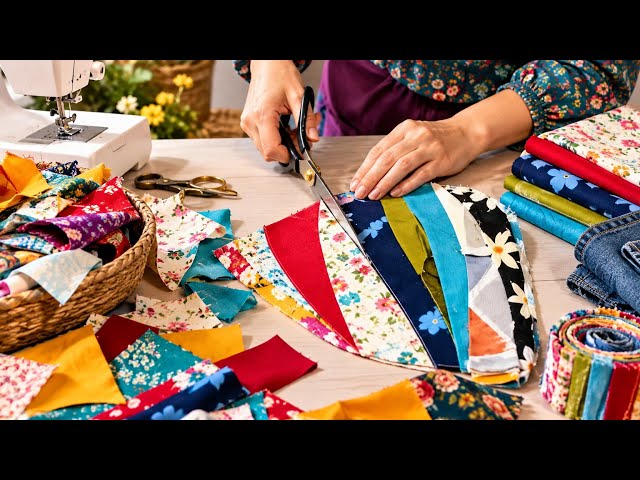 2 Amazing Sewing Ideas Using Scraps of Fabric That Few People Know About! Cutting and Sewing