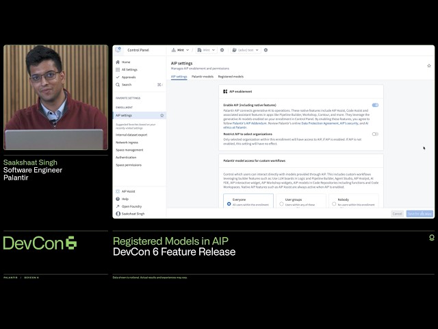 Feature Release: Bring Your Own Model to AIP with Registered Models | DevCon 6