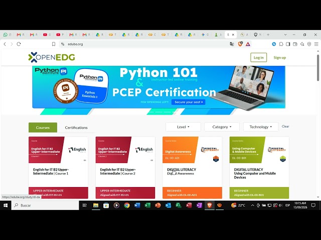 Cursos gratuitos de Python, CS, JS, html y otros