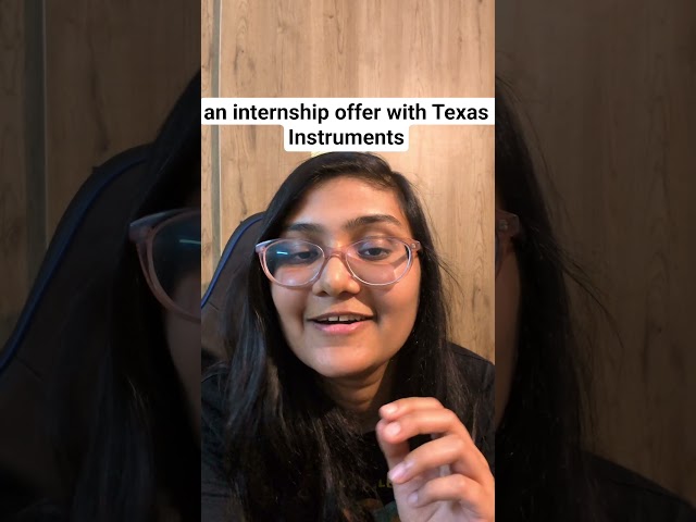 Get Internship With Texas Instruments | 1.5 Lakh rupees