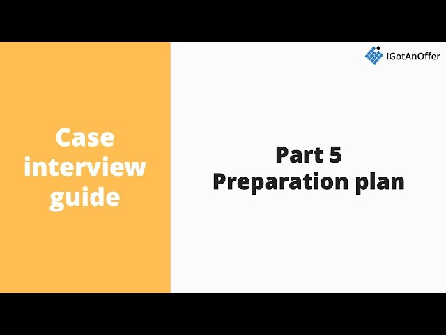 Case interview: 2-week preparation plan