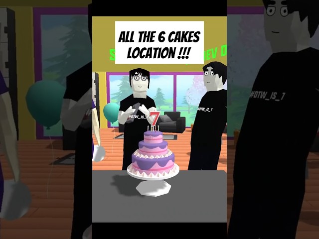 Dude Theft Wars All The 6 Cakes Location !!! 🤔🤔🤔