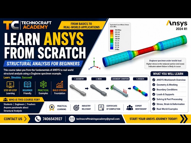 ANSYS Course Session 2.1 | Learn ANSYS from Scratch | Structural Analysis for Beginners