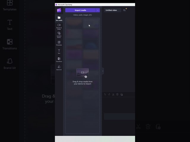 create new workspace Microsoft Clipchamp