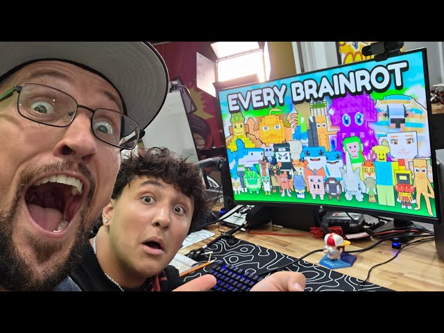 Playing Roblox Doors Outdoors after Steal a Brain Rot Admin Abuse