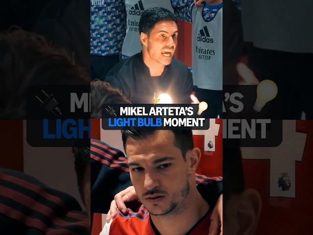 Mikel Arteta's LIGHT BULB moment 💡😅