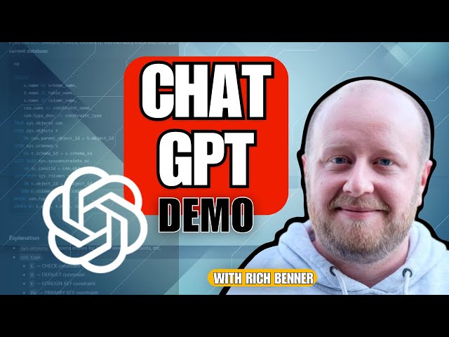 ChatGPT Prompts I use as a SQL DBA - Rich Benner Demo 1