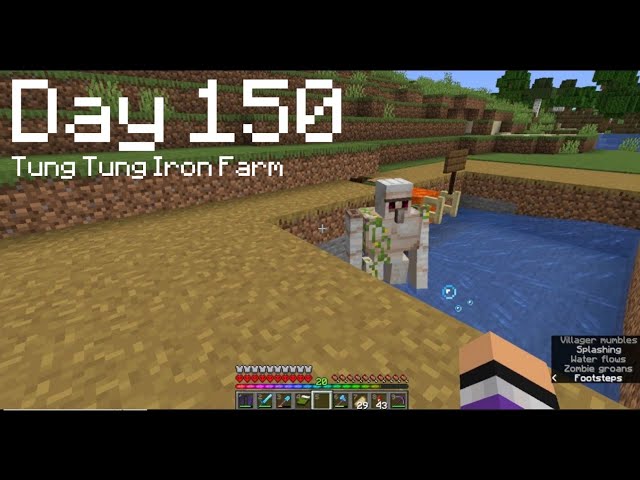 I took 150 DAYS to build ts IRON FARM in MINECRAFT HARDCORE