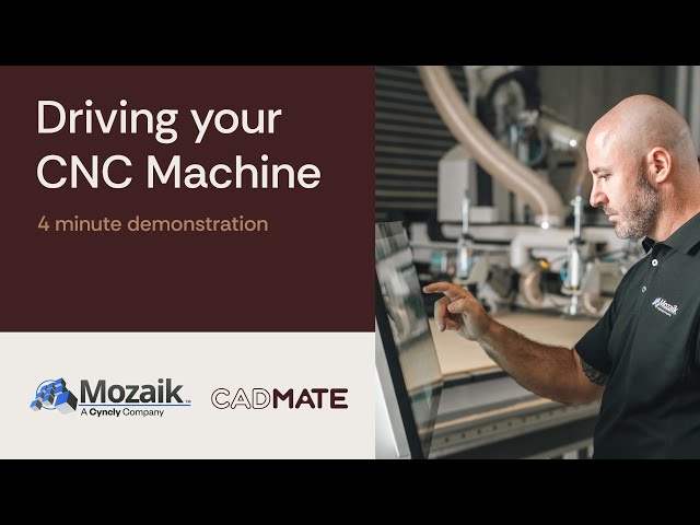 Drive your CNC machine with Mozaik Software: 4-Minute Introduction