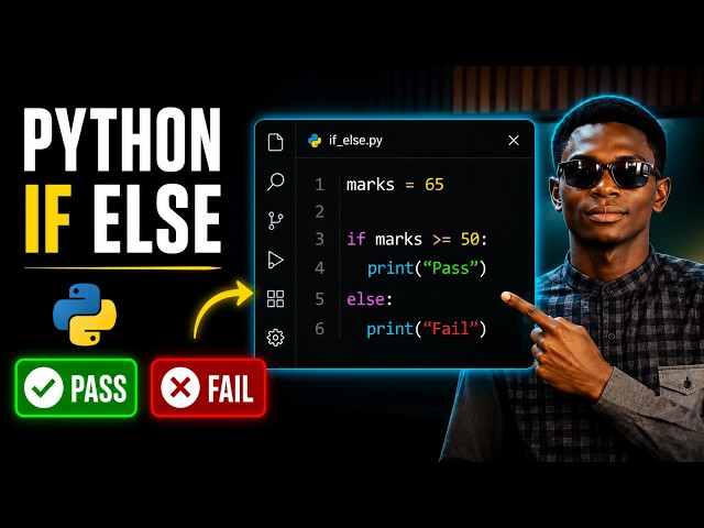 Python If Else Tutorial | Check Pass or Fail in Just 2 Minutes! 🚀