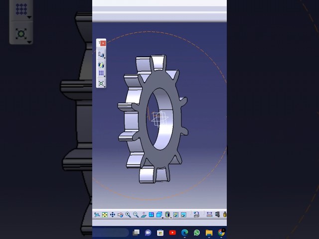 Design of Spur Gear using CATIA V5 #catiav5 #catia #mechanical #shorts