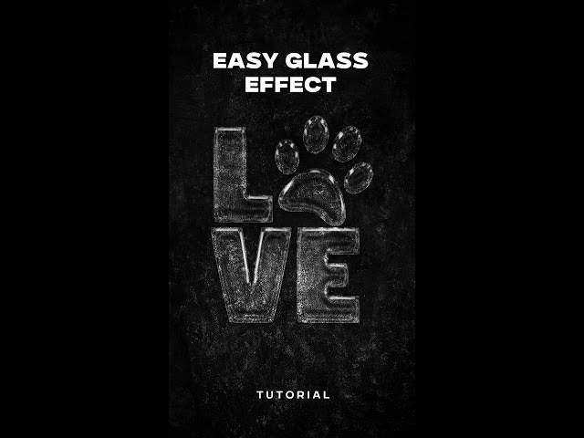 how to make glass effect in Photoshop