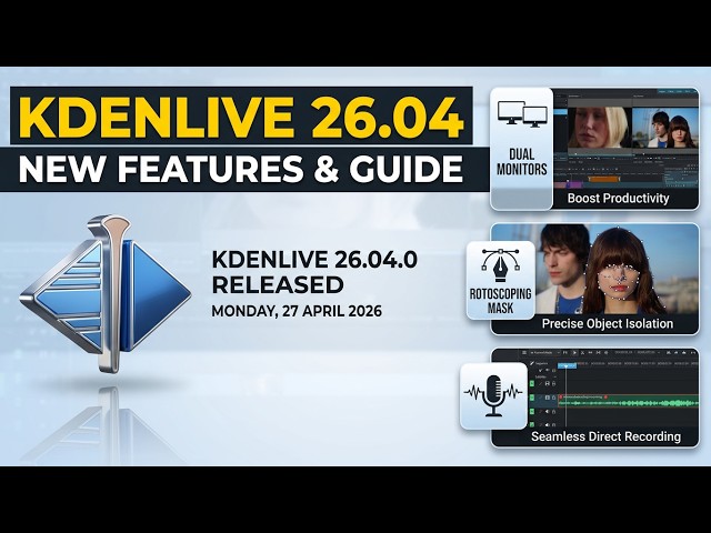 Kdenlive for Beginners Part 2. KDE 2026 Updates & Tips. #kdenlive #KDE # #video editing #madediting