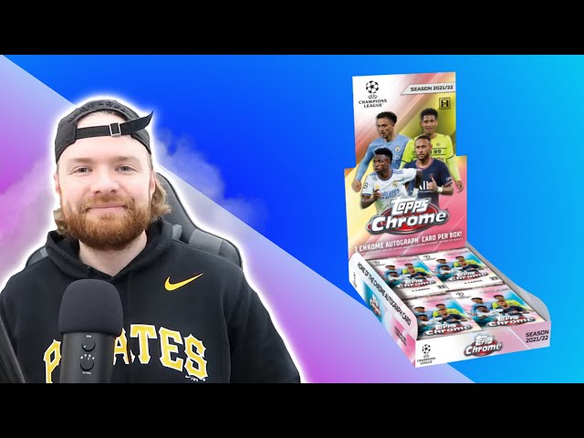 TOPPS UEFA CHAMPIONS LEAGUE CHROME HOBBY BOX OPENING - MY FIRST BOX OPENING LIVE ON YOUTUBE!!!