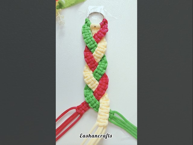 Diy Keychain 🧡 Easy Macrame Keychain Ideas #diy #shorts #crafts #reels #ytshorts