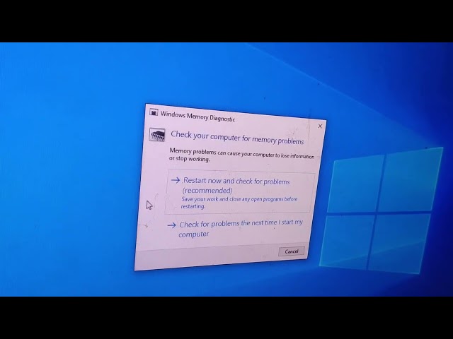 How to check the health condition of computers memory ram